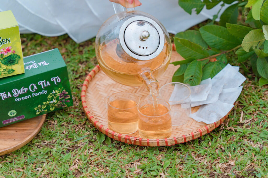 Trà Diếp Cá Tía Tô Green Family - Trà Thảo Dược Chính Hãng