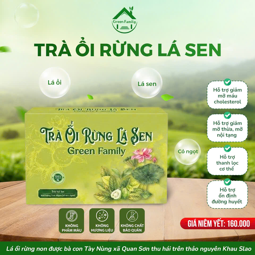 Trà Ổi Rừng Lá Sen Green Family